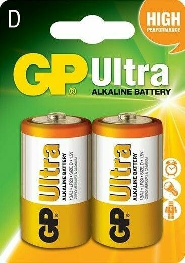 GP Alkaline Ultra D Mono, Grote staaf, Blister 2