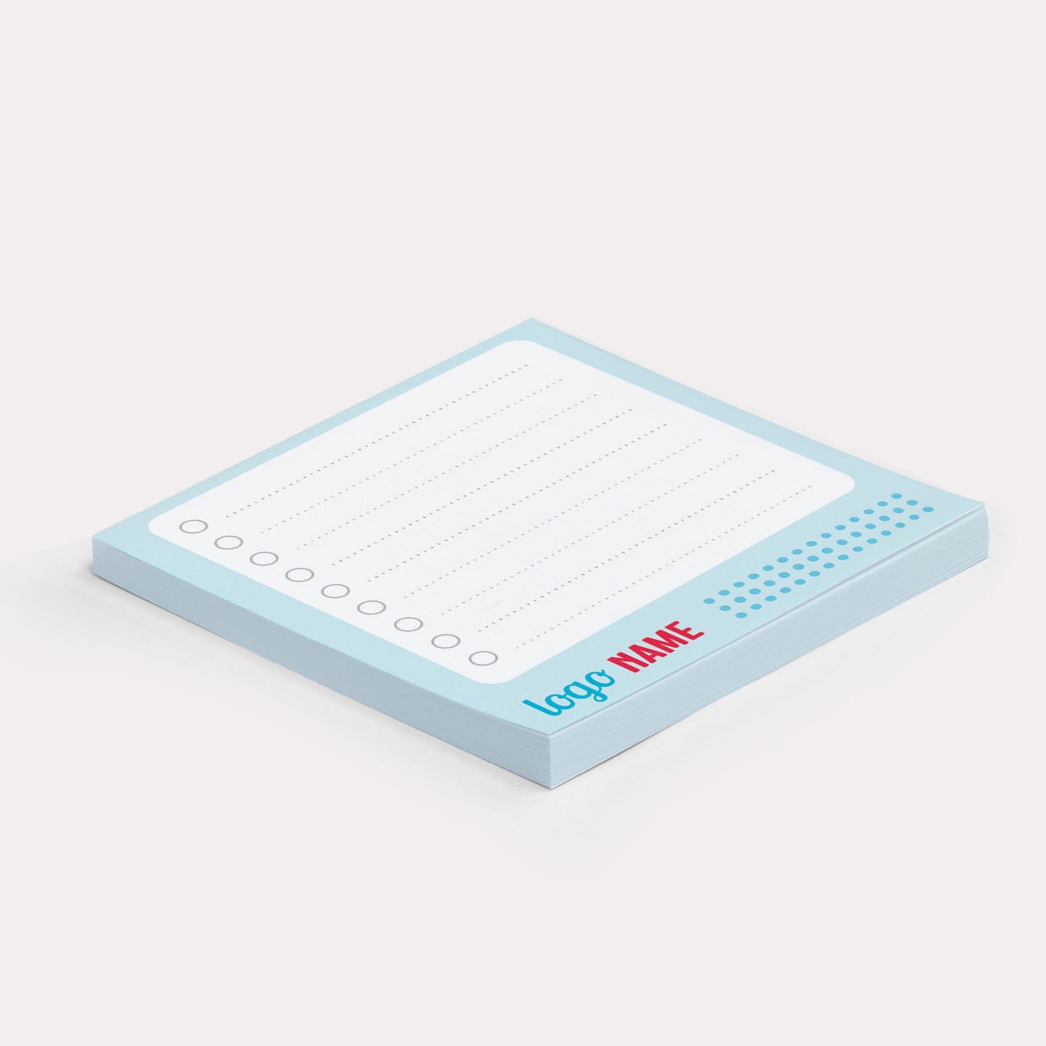 Bedrukte memoblokken 2500 stuks