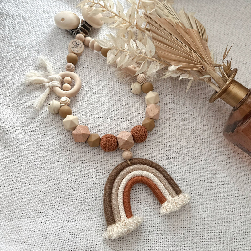 Boho Kinderwagenkette Chestnut