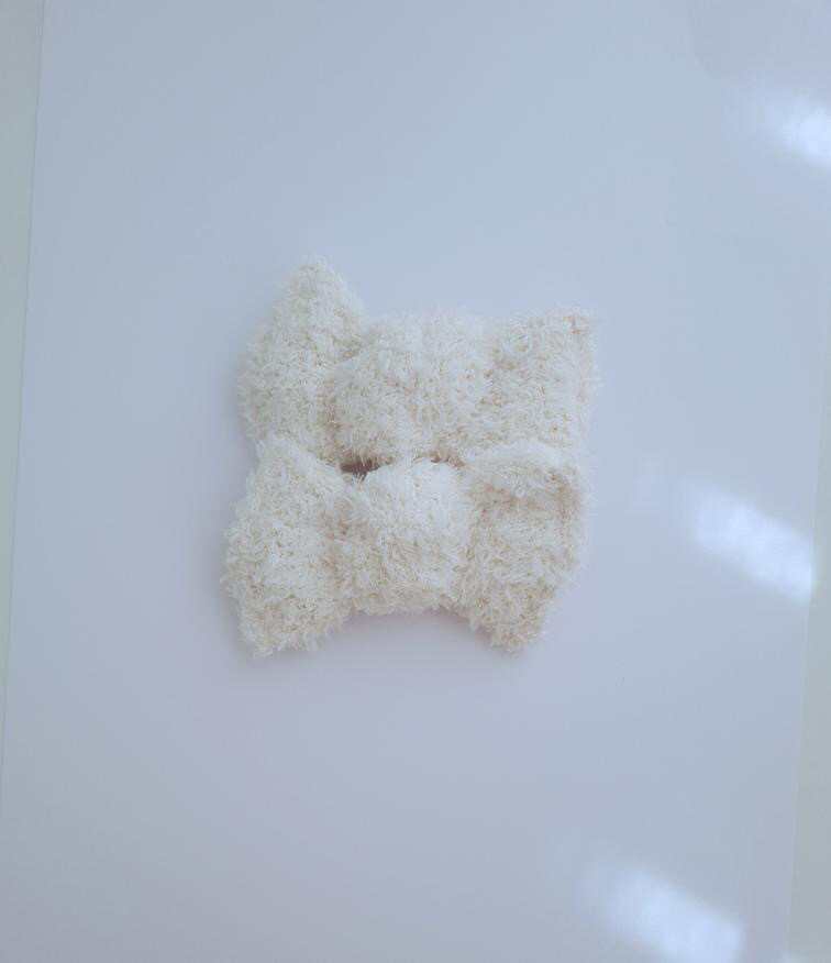 Hairclip Set Fluffy White