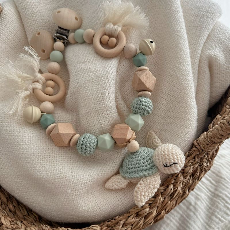 Boho Kinderwagenkette Turtle „Sage“