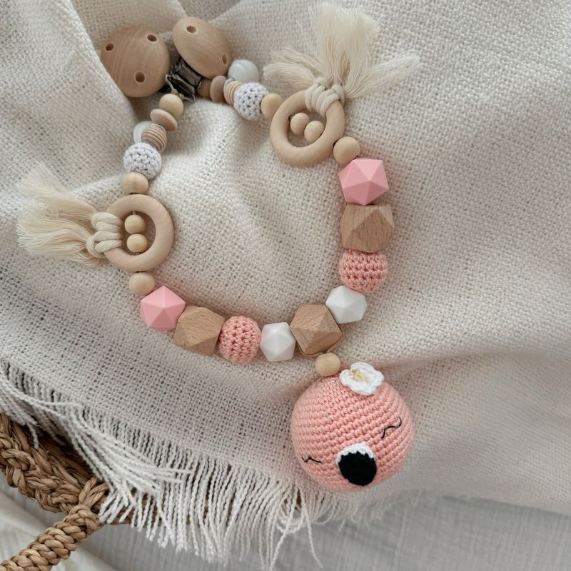 Boho Kinderwagenkette Flamingo