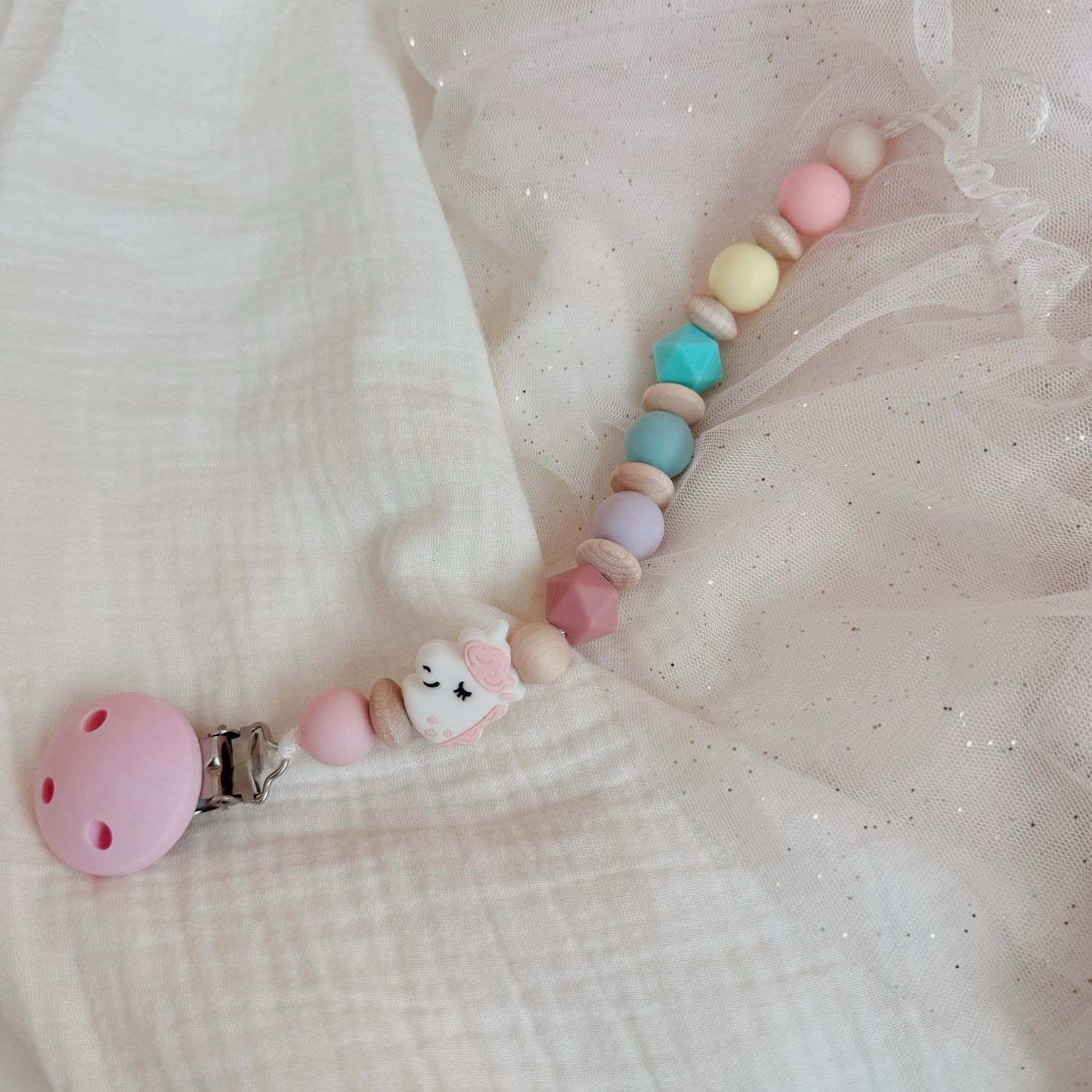 Schnullerkette Einhorn