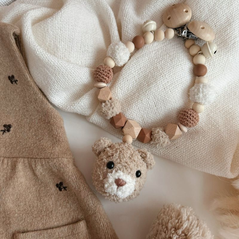 Kinderwagenkette Fluffy Teddy