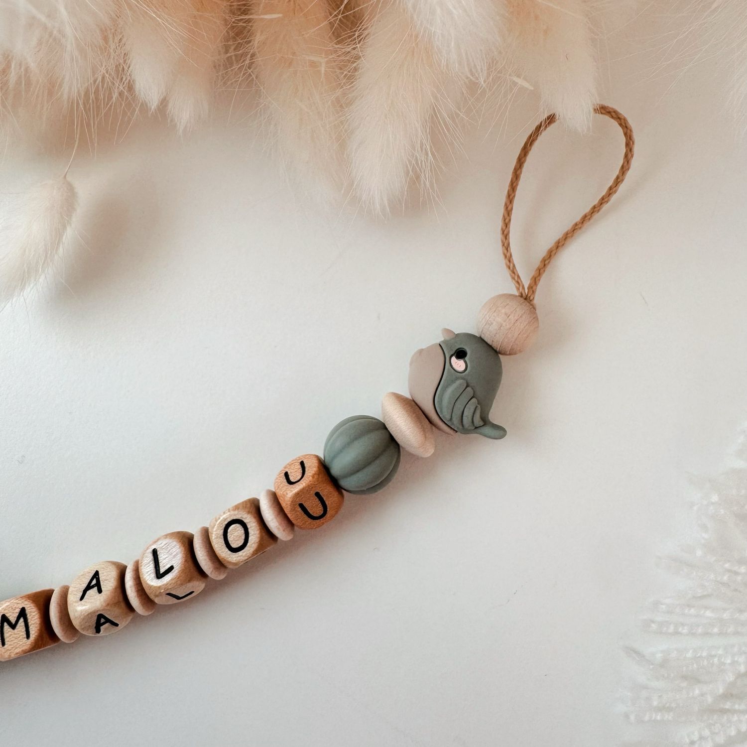 Schnullerkette Pine Green Birdy