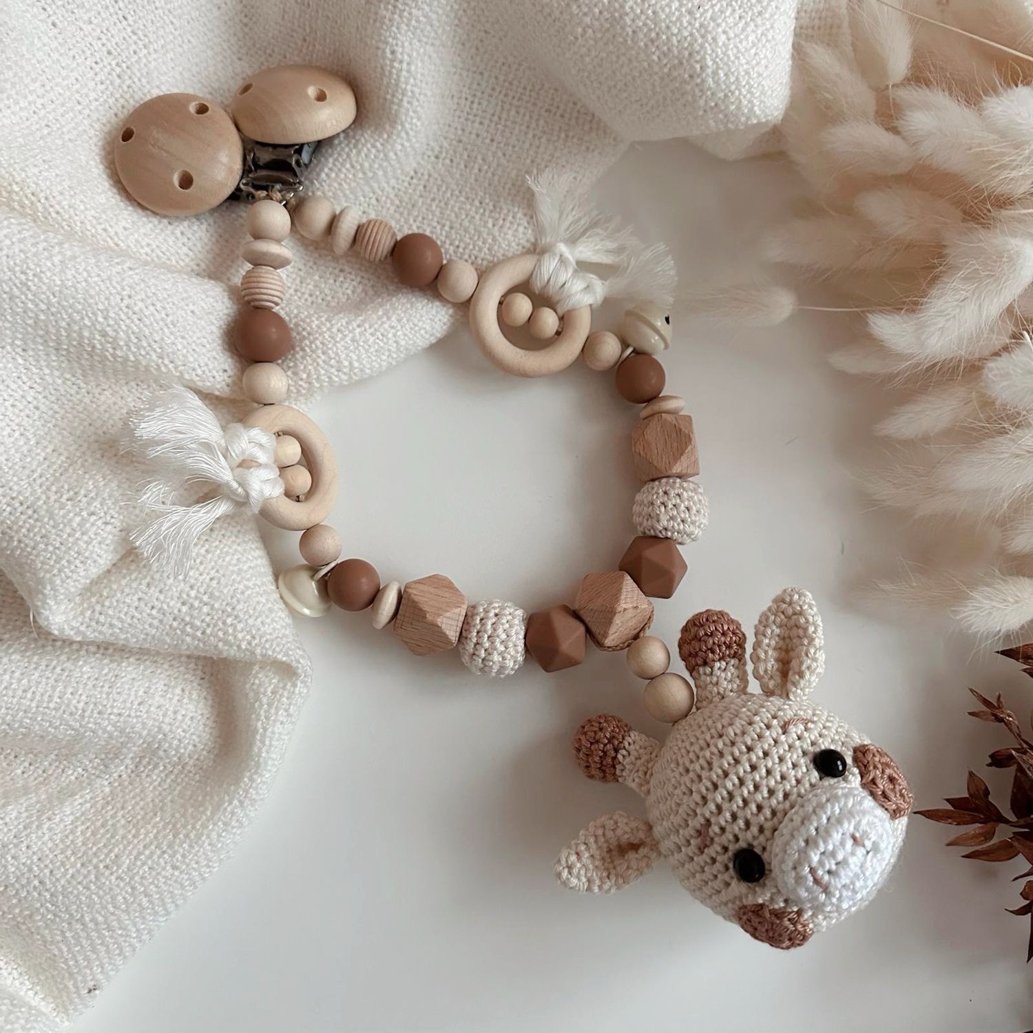 Boho Kinderwagenkette Giraffe