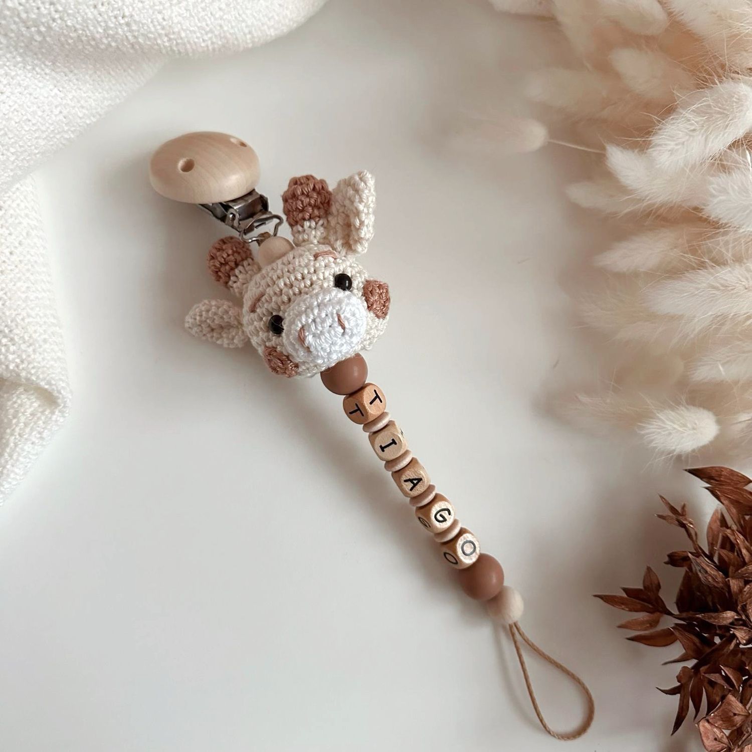 Schnullerkette Giraffe