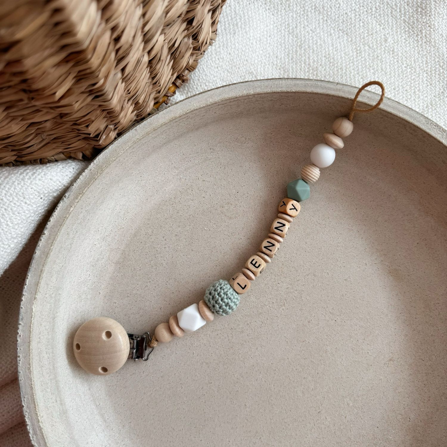 Schnullerkette Sage
