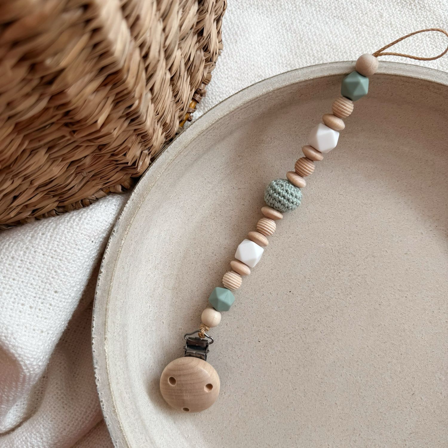 Schnullerkette Sage