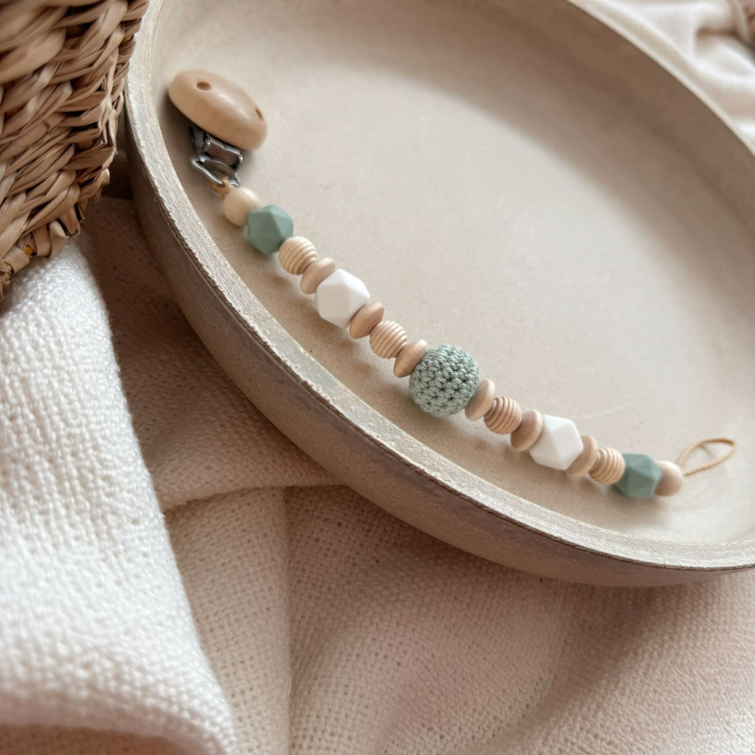 Schnullerkette Sage