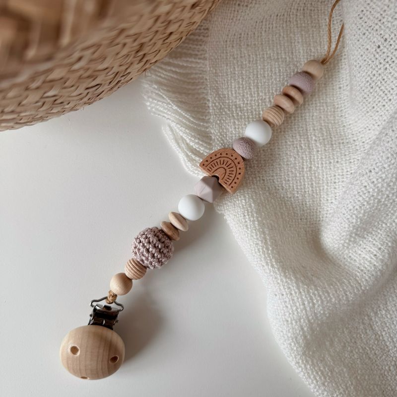 Boho Schnullerkette Blush