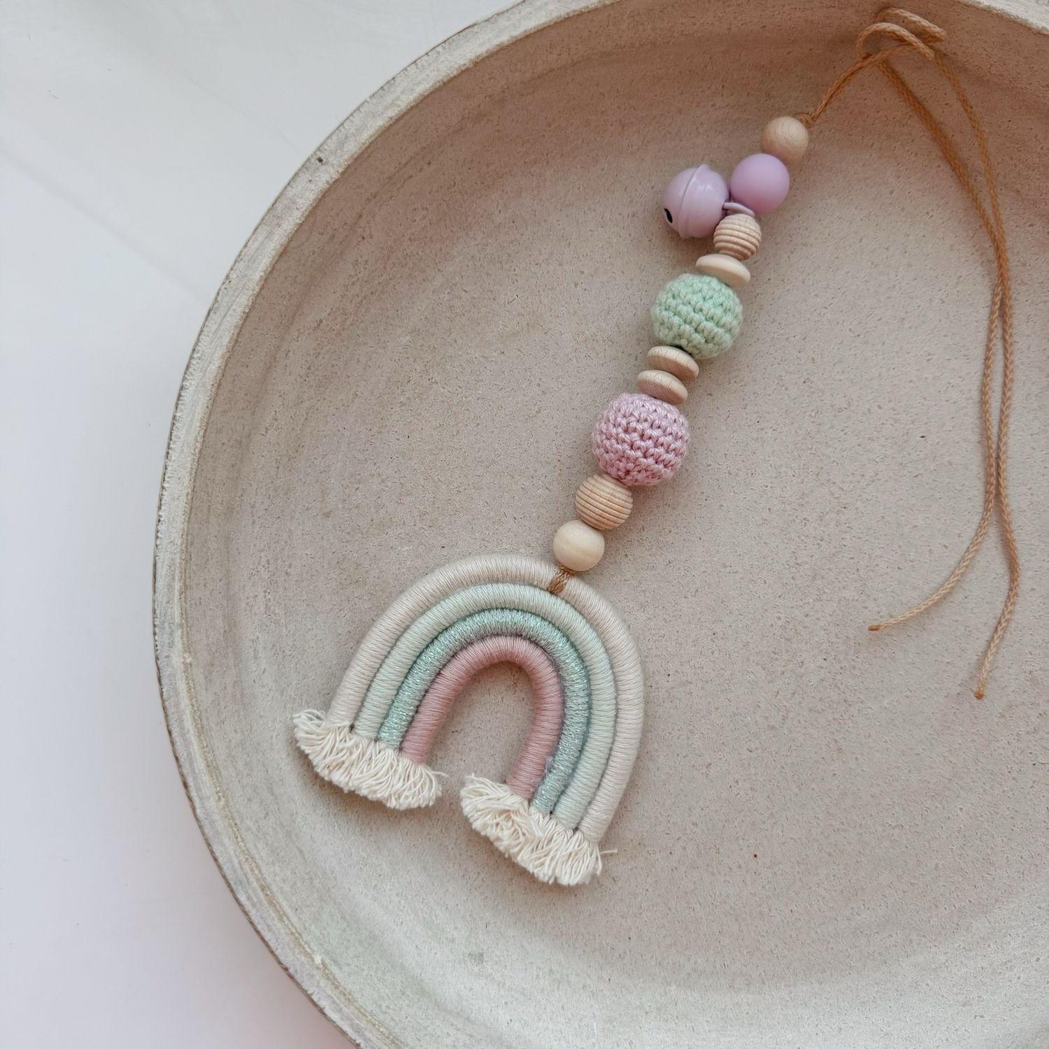 Anhänger Regenbogen Marshmallow