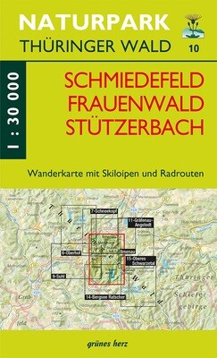 Wanderkarte Schmiedefeld, Frauenwald, Stützerbach
