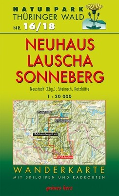 Wanderkarte Neuhaus, Lauscha, Steinach