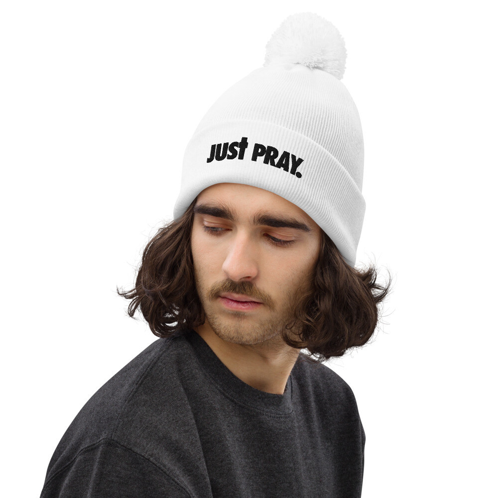 Just Pray Pom pom beanie