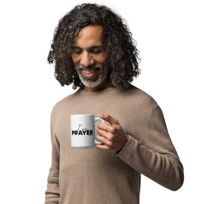 I Am PRAYER | Premier Design White glossy mug