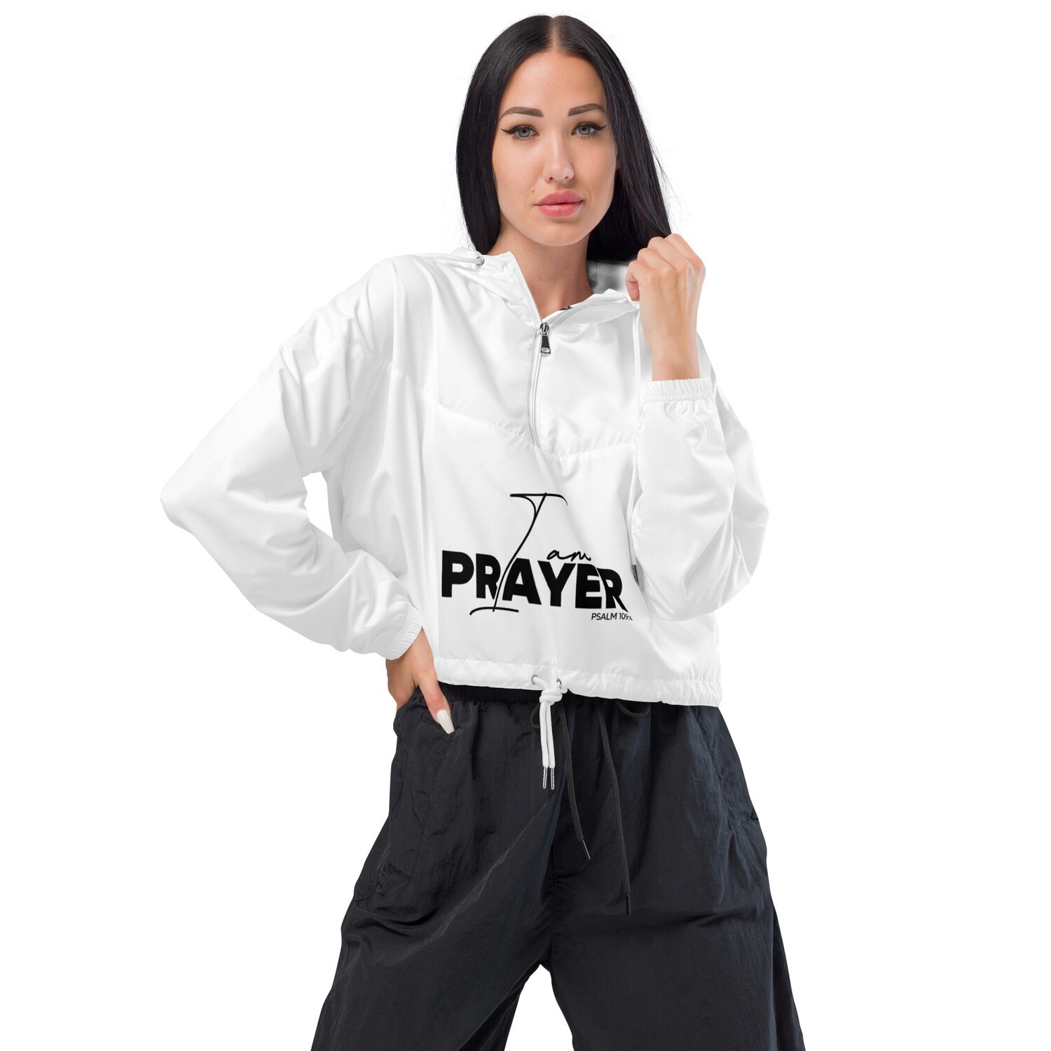 I Am PRAYER | ELITE Women’s cropped windbreaker
