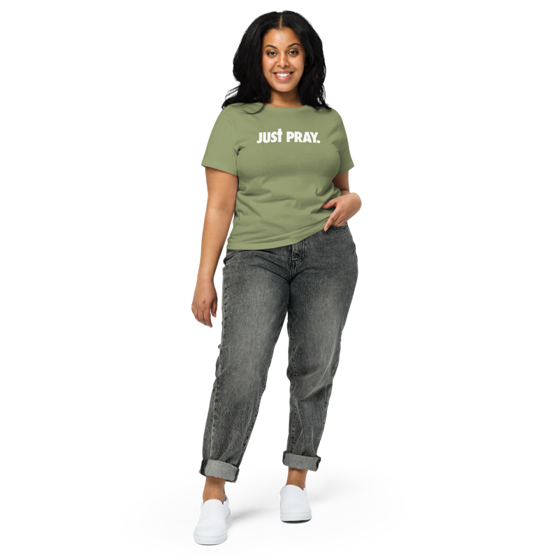 Just Pray | Premier Design Women’s high-waisted t-shirt