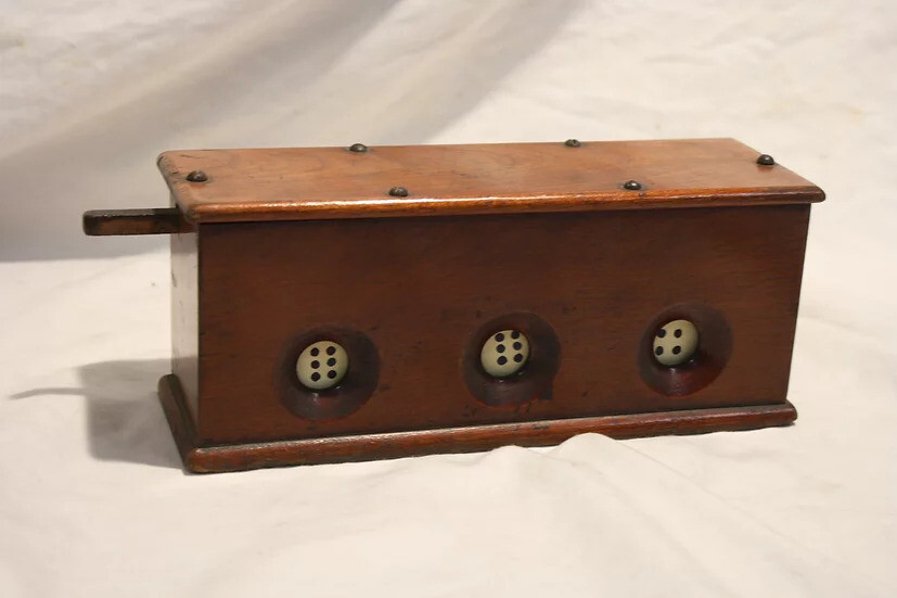 DeGrain&#39;s Saloon Bartop Dice Game 1890&#39;s