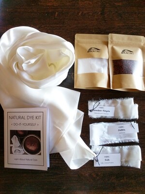NATURAL DYE KIT - DYE-IT-YOURSELF - 100% Charmeuse Silk Pillowcase