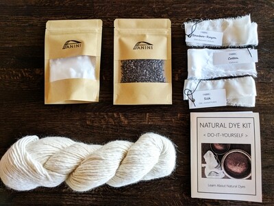 NATURAL DYE KIT - DYE-IT-YOURSELF - Baby Alpaca/Merino/Silk Yarn