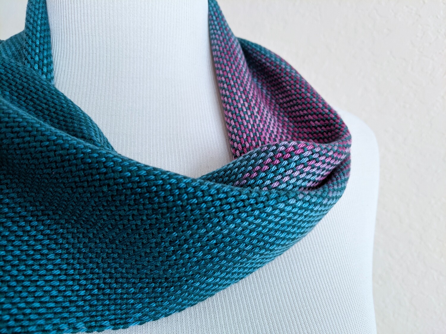 PURPLE TEAL OMBRE&#39; - HANDWOVEN