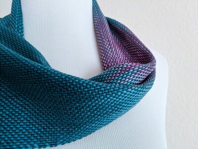 PURPLE TEAL OMBRE&#39; - HANDWOVEN