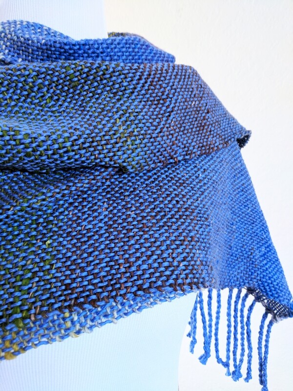 ORGANIC BLUE WATERS - HANDWOVEN