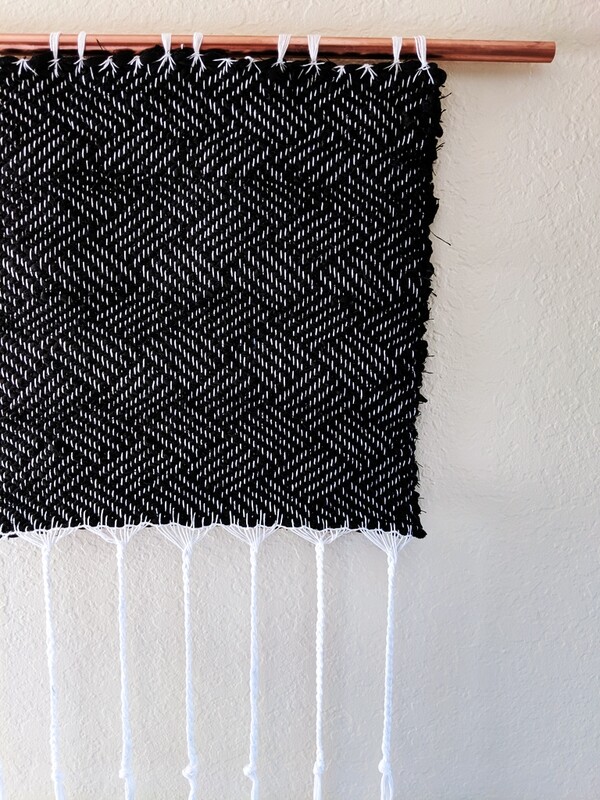 GEOMETRY RECYCLED WOVEN LINEN WALL HANGING