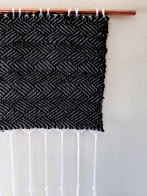 GEOMETRY RECYCLED WOVEN LINEN WALL HANGING