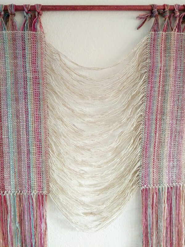 HOPE RAINBOW WALL HANGING - NATURAL SILK
