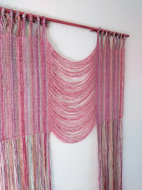 HOPE RAINBOW WALL HANGING - PINK SILK