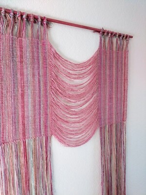 HOPE RAINBOW WALL HANGING - PINK SILK