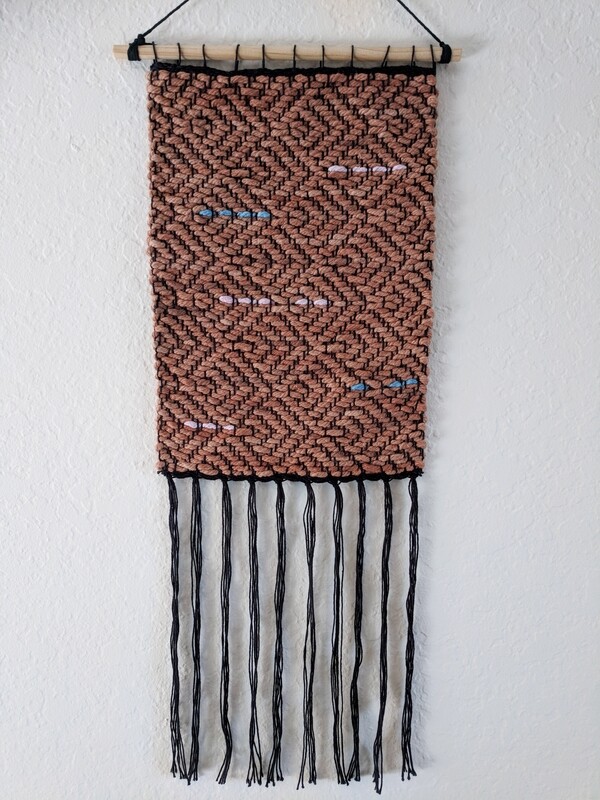 BALANCE WALL HANGING - NATURAL DYE - EARTH BROWN