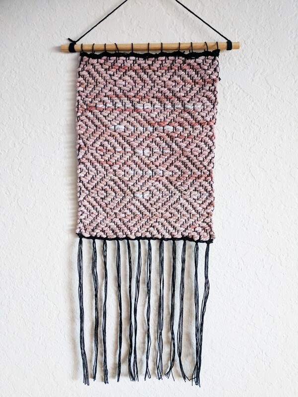BALANCE WALL HANGING - NATURAL DYE - PASTEL PEACH