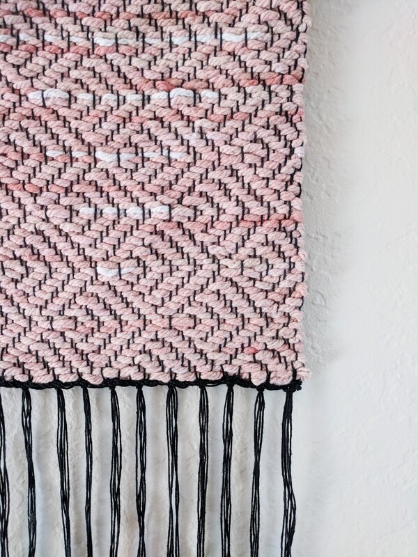 BALANCE WALL HANGING - NATURAL DYE - PASTEL PEACH