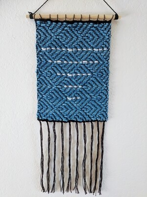 BALANCE WALL HANGING - NATURAL DYE - SKY BLUE