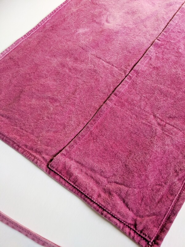 MAKER APRON -  DARK FUSCHIA - NATURAL DYE