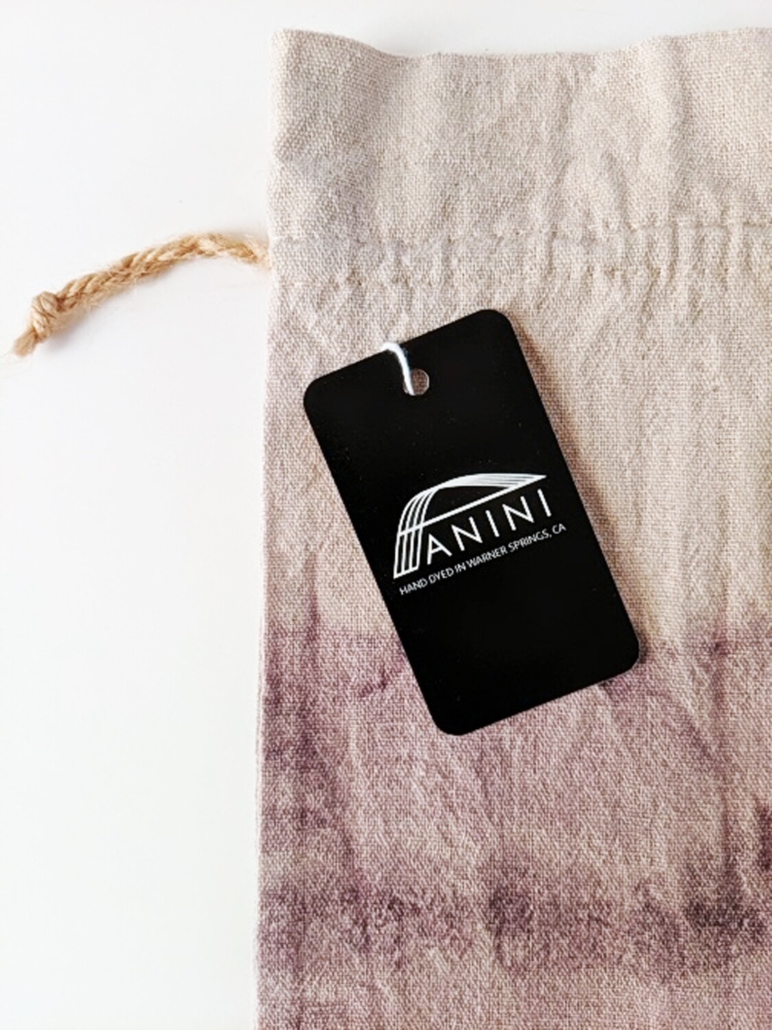 NATURAL DYE - LINEN GIFT BAG - OMBRE&#39; PURPLE