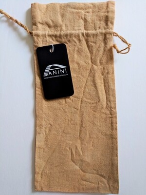 NATURAL DYE - LINEN GIFT BAG - YELLOW GOLD