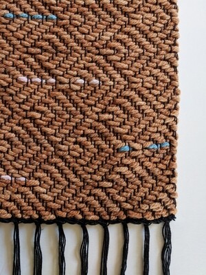 BALANCE WALL HANGING - NATURAL DYE - EARTH BROWN