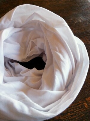 COTTON JERSEY INFINITY SCARF