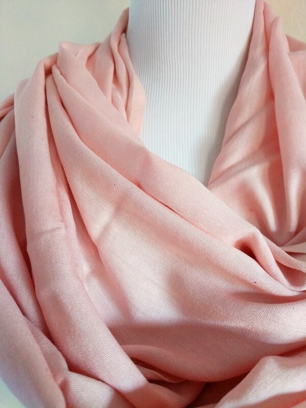 INFINITY SCARF - NATURAL DYE - EARTHY PINK