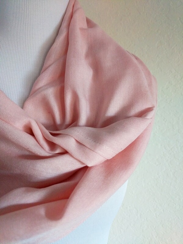 INFINITY SCARF - NATURAL DYE - EARTHY PINK