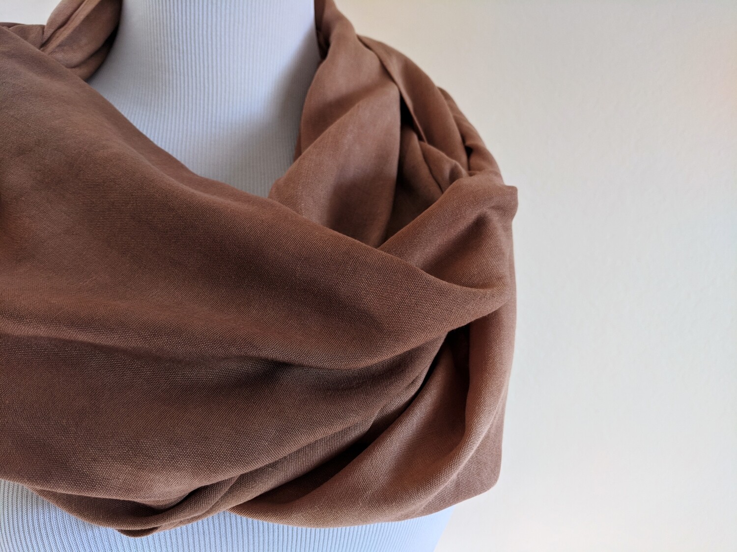 INFINITY SCARF - NATURAL DYE - DEEP FOREST