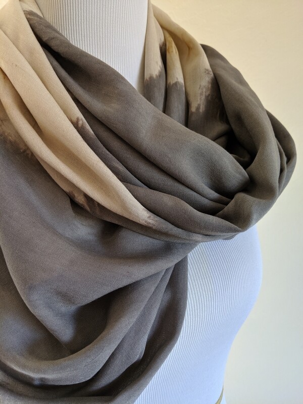 INFINITY SCARF - NATURAL DYE - ACORN + GALL