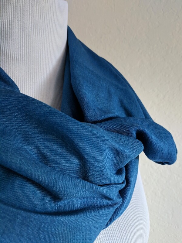 INFINITY SCARF - NATURAL DYE - INDIGO DREAM