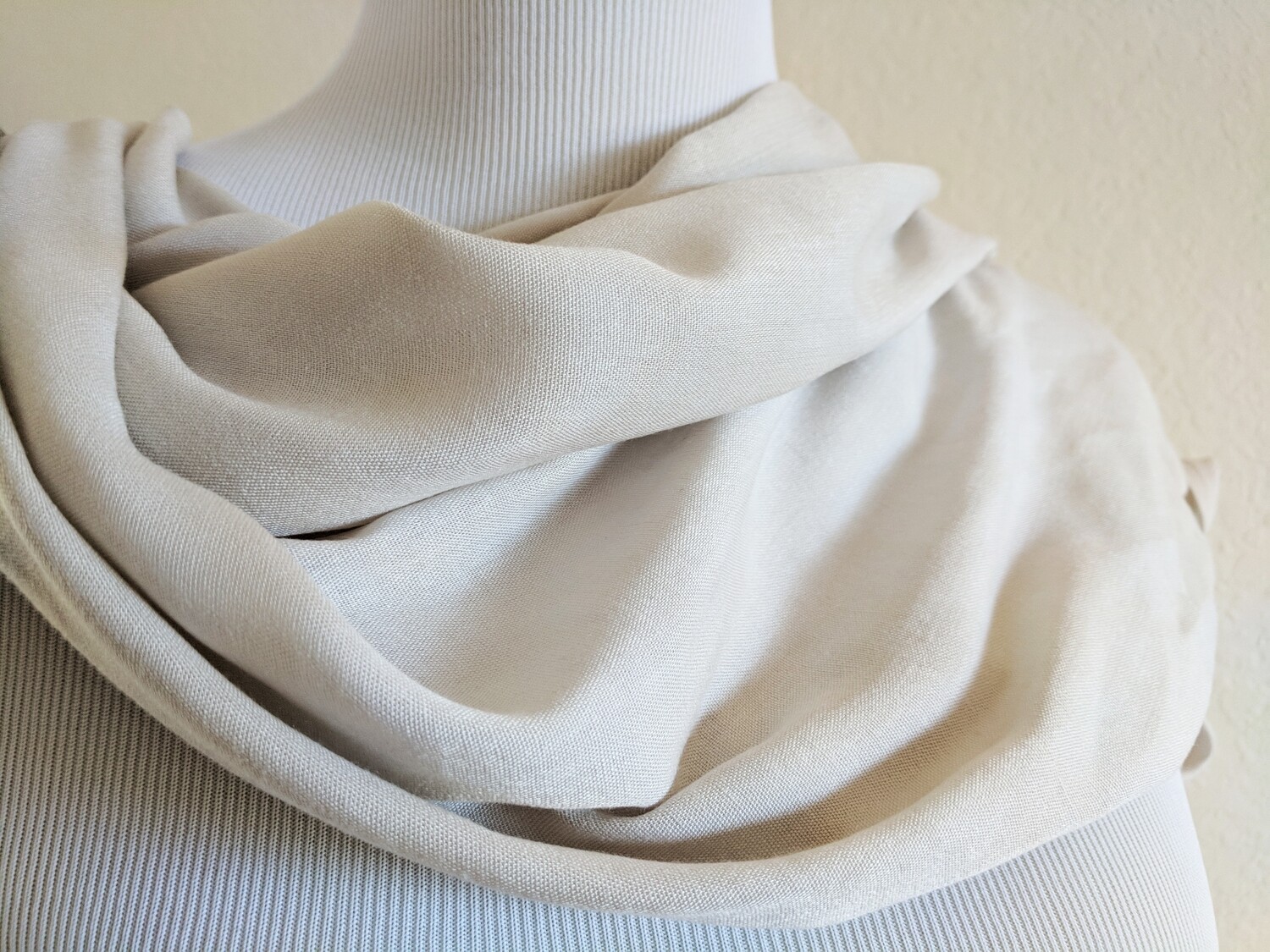 INFINITY SCARF - NATURAL DYE - TAN-GREY