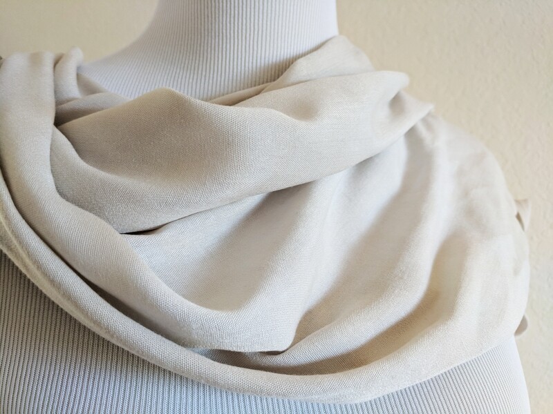 INFINITY SCARF - NATURAL DYE - TAN-GREY