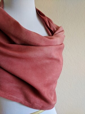 INFINITY SCARF - NATURAL DYE - FADED RED